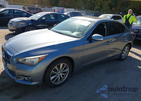 2014 Infiniti Q50 Premium from USA, damaged, VIN JN1BV7AR8EM687800